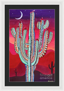 Saguaro Sunset - Framed Print