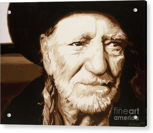 Willie nelson - Acrylic Print
