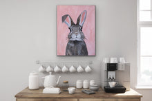 Load image into Gallery viewer, Sweetie - Cottontail Bunny Portrait Original Oil Painting
