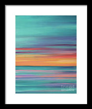 Load image into Gallery viewer, Abundance blue and orange ocean sunset - Framed Print
