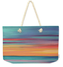 Load image into Gallery viewer, Abundance blue and orange ocean sunset - Weekender Tote Bag