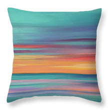 Load image into Gallery viewer, Abundance blue and orange ocean sunset - Throw Pillow