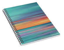 Load image into Gallery viewer, Abundance blue and orange ocean sunset - Spiral Notebook
