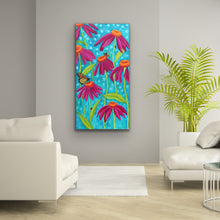 Load image into Gallery viewer, Darling Wildflowers Original painting - Floral, Bee, Butterfly Wall Art