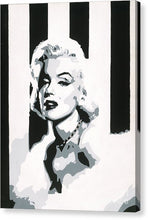 Load image into Gallery viewer, Black and White Marilyn - Canvas Print
