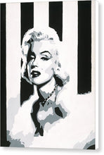 Load image into Gallery viewer, Black and White Marilyn - Canvas Print