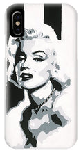 Load image into Gallery viewer, Black and White Marilyn - Phone Case