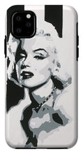 Load image into Gallery viewer, Black and White Marilyn - Phone Case