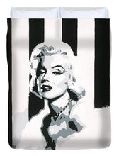 Load image into Gallery viewer, Black and White Marilyn - Duvet Cover

