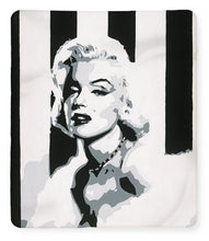 Load image into Gallery viewer, Black and White Marilyn - Blanket