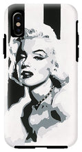 Load image into Gallery viewer, Black and White Marilyn - Phone Case