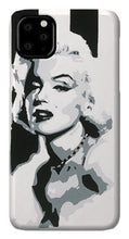 Load image into Gallery viewer, Black and White Marilyn - Phone Case