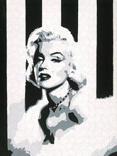 Load image into Gallery viewer, Black and White Marilyn - Puzzle