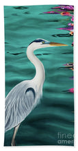Load image into Gallery viewer, Blue Heron - Beach Towel
