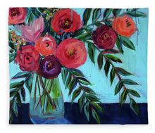 Load image into Gallery viewer, Coral and Blues - Blanket