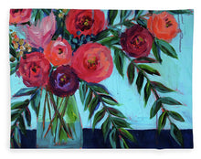 Load image into Gallery viewer, Coral and Blues - Blanket