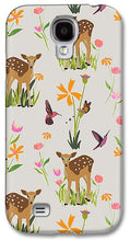 Load image into Gallery viewer, Fawn with Wildflowers and Humming birds - Phone Case