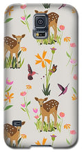 Load image into Gallery viewer, Fawn with Wildflowers and Humming birds - Phone Case