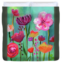 Load image into Gallery viewer, Floral Abyss - Duvet Cover
