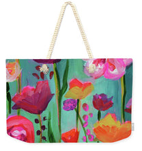 Load image into Gallery viewer, Floral Abyss - Weekender Tote Bag