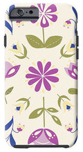 Load image into Gallery viewer, Folk Flower Pattern in Beige and Purple - Phone Case