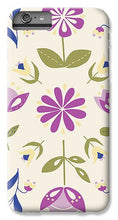 Load image into Gallery viewer, Folk Flower Pattern in Beige and Purple - Phone Case
