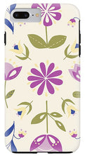 Load image into Gallery viewer, Folk Flower Pattern in Beige and Purple - Phone Case