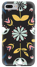 Load image into Gallery viewer, Folk Flower Pattern in Black and Blue - Phone Case