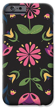 Load image into Gallery viewer, Folk Flower Pattern in Black and Pink - Phone Case