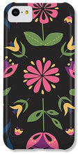 Load image into Gallery viewer, Folk Flower Pattern in Black and Pink - Phone Case