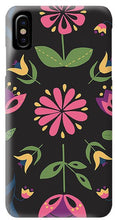 Load image into Gallery viewer, Folk Flower Pattern in Black and Pink - Phone Case