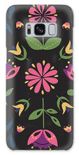 Load image into Gallery viewer, Folk Flower Pattern in Black and Pink - Phone Case