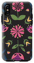 Load image into Gallery viewer, Folk Flower Pattern in Black and Pink - Phone Case