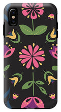 Load image into Gallery viewer, Folk Flower Pattern in Black and Pink - Phone Case
