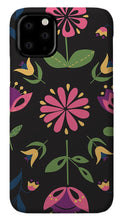 Load image into Gallery viewer, Folk Flower Pattern in Black and Pink - Phone Case