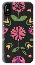 Load image into Gallery viewer, Folk Flower Pattern in Black and Pink - Phone Case