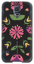Load image into Gallery viewer, Folk Flower Pattern in Black and Pink - Phone Case