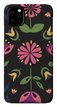 Load image into Gallery viewer, Folk Flower Pattern in Black and Pink - Phone Case