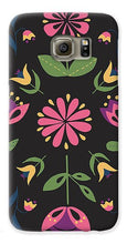 Load image into Gallery viewer, Folk Flower Pattern in Black and Pink - Phone Case