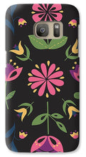 Load image into Gallery viewer, Folk Flower Pattern in Black and Pink - Phone Case