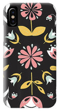Load image into Gallery viewer, Folk Flower Pattern in Black and White - Phone Case