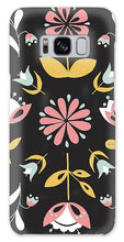Load image into Gallery viewer, Folk Flower Pattern in Black and White - Phone Case