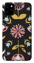 Load image into Gallery viewer, Folk Flower Pattern in Black and White - Phone Case