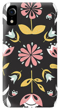 Load image into Gallery viewer, Folk Flower Pattern in Black and White - Phone Case