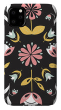 Load image into Gallery viewer, Folk Flower Pattern in Black and White - Phone Case