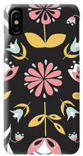 Load image into Gallery viewer, Folk Flower Pattern in Black and White - Phone Case