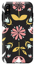 Load image into Gallery viewer, Folk Flower Pattern in Black and White - Phone Case