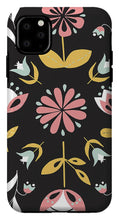 Load image into Gallery viewer, Folk Flower Pattern in Black and White - Phone Case
