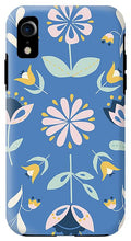 Load image into Gallery viewer, Folk Flower Pattern in Blue - Phone Case