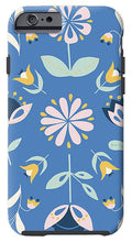 Load image into Gallery viewer, Folk Flower Pattern in Blue - Phone Case